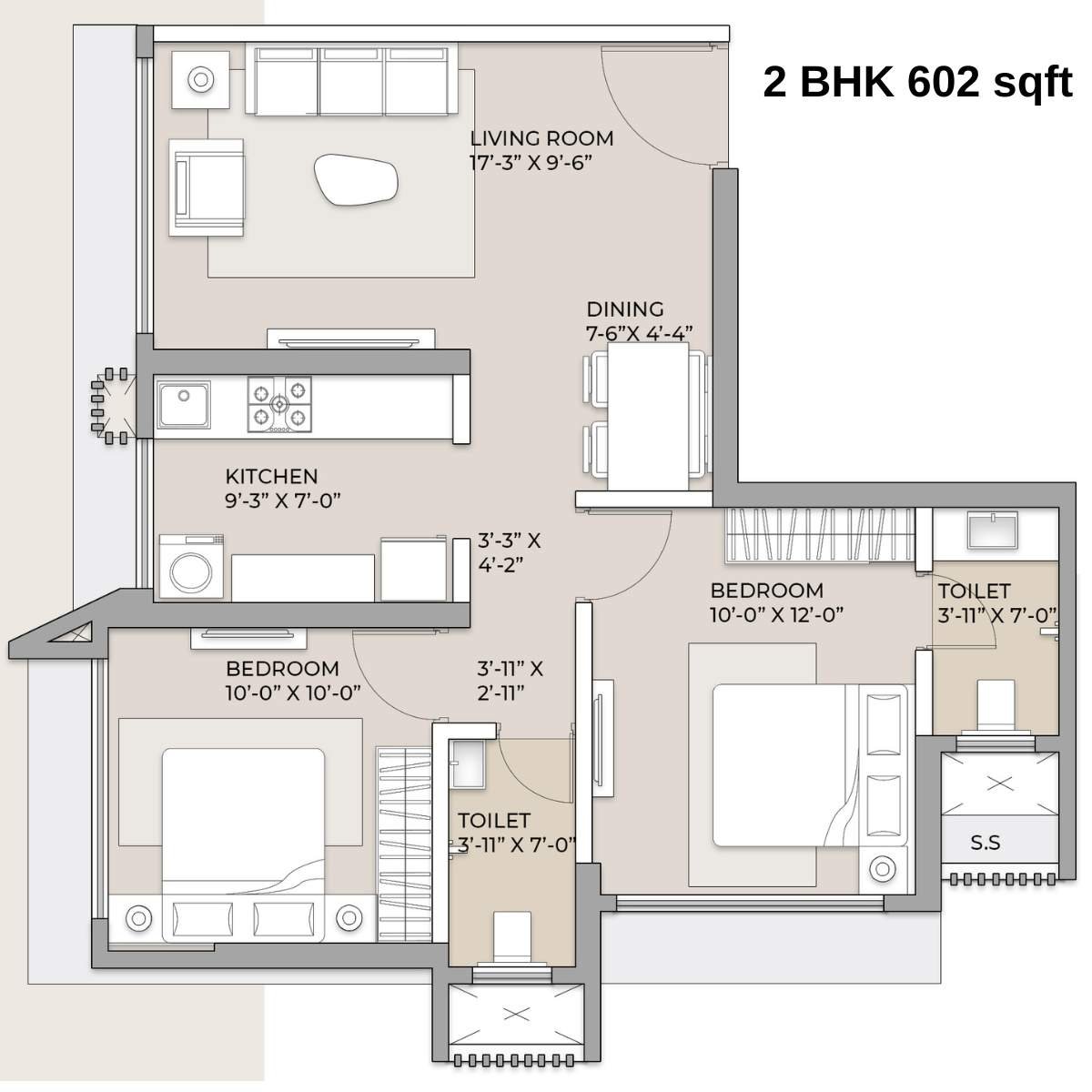 Arkade-Aspire-Floor-Plan-Wing-A-2-BHK-Unit-1-602-sqft
